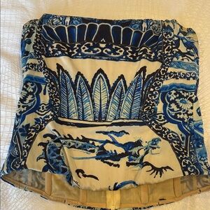 Vintage Robert Cavalli Blue Strapless Corset Top